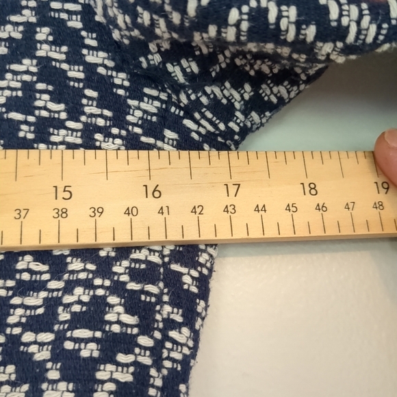 Zara Blazer Jacket Women's Medium Tweed Zippers Pockets Classy Business - Picture 6 of 12